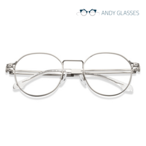 John Jacobs Silver Full Rim Round Glasses